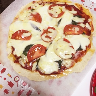 薄力粉だけで簡単！発酵なし！マルゲリータピザ